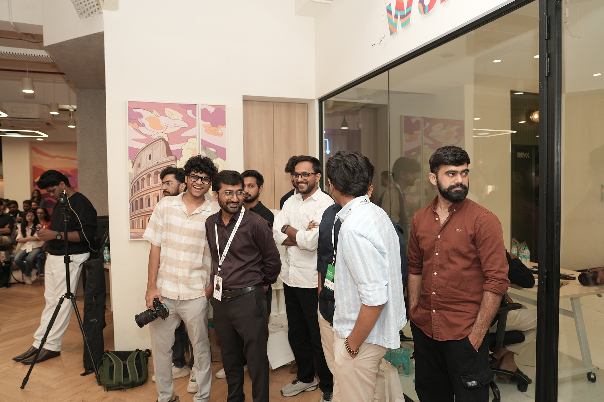 Networking group moment