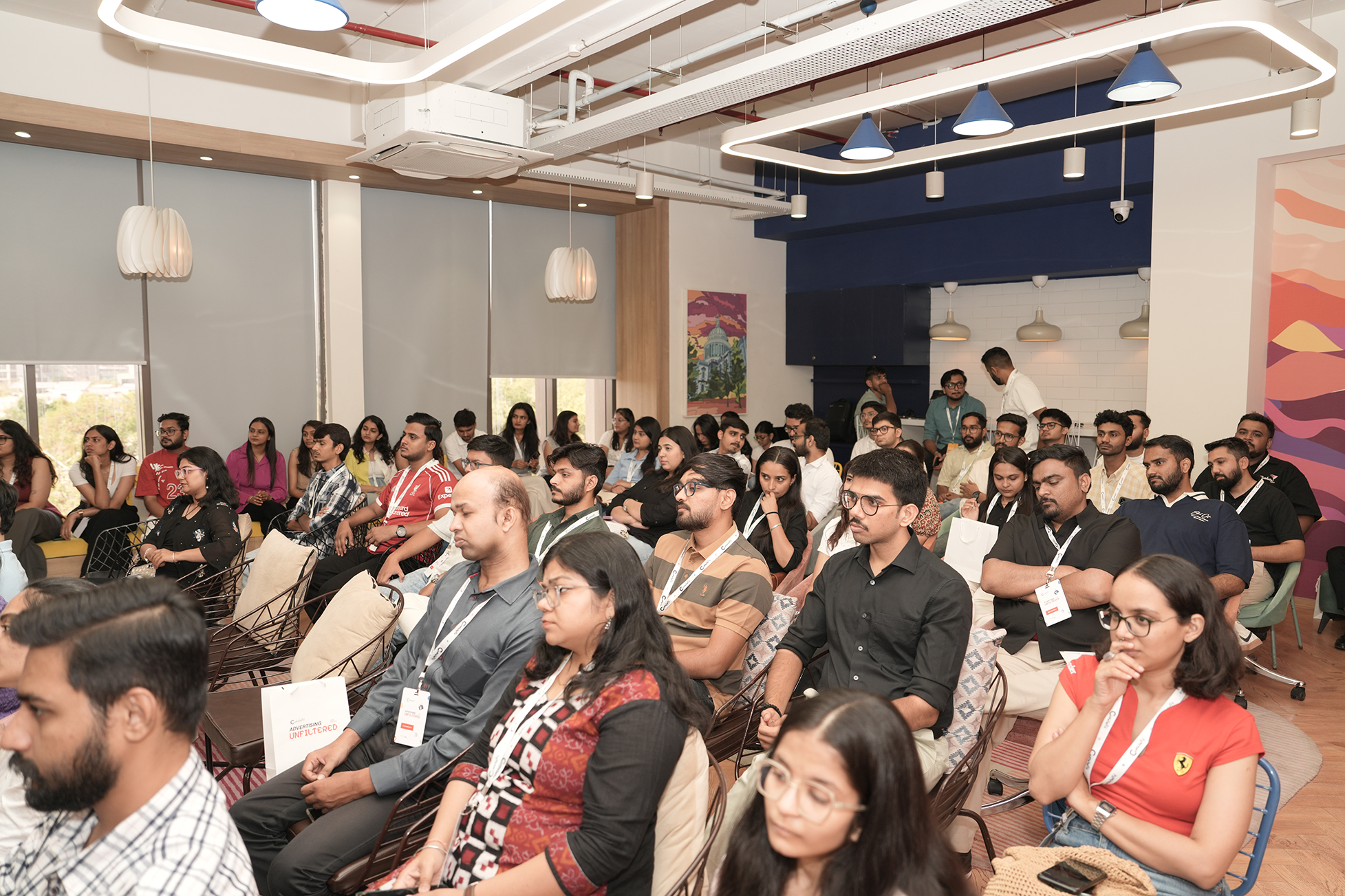 Full hall audience